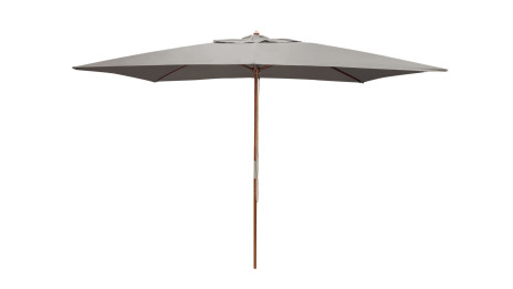 Parasol de jardin bois 3 x 2 m