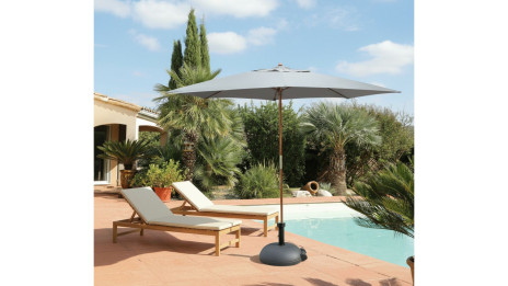 Parasol de jardin bois 3 x 2 m