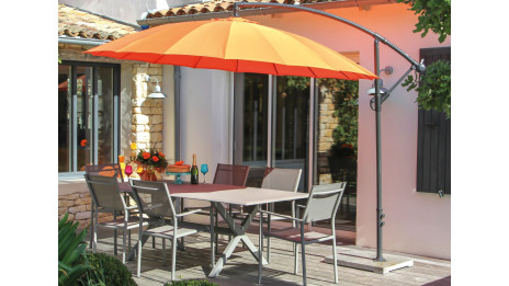 Parasol déporté Pagode Ø 300 cm