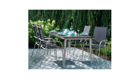 Ensemble table et fauteuils de jardin Sieger